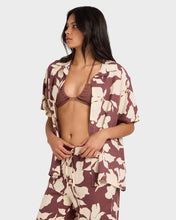 Load image into Gallery viewer, RVCA Womens Rhi Oversized Shirt - Terra Brown
