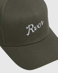 RVCA Alley Script Pinched Snapback - Jade