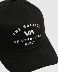 RVCA VA Arch Pinched Snapback - RVCA Black