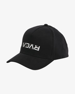 RVCA Reverse Pinched Snapback Hat - Black