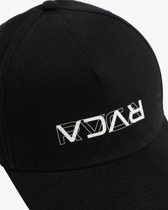 RVCA Reverse Pinched Snapback Hat - Black