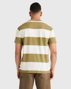 RVCA Spring Hit Stripe T-Shirt - Herb