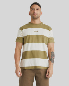 RVCA Spring Hit Stripe T-Shirt - Herb