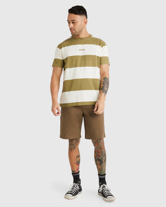 RVCA Spring Hit Stripe T-Shirt - Herb