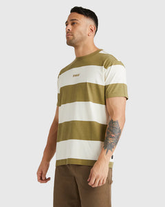 RVCA Spring Hit Stripe T-Shirt - Herb