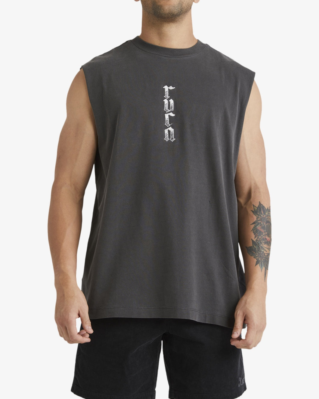 RVCA Lynes Rvca Tank Top - Washed Black