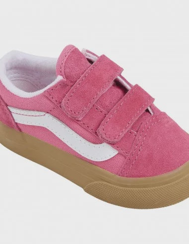 Vans Old Skool V Toddler Shoe - Gum/Pink