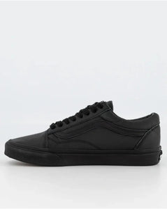 Vans Old Skool Leather Shoe - Black/Black