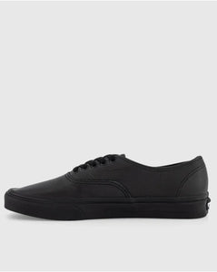 Vans Authentic Leather Shoe - Black/Black