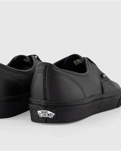 Vans Authentic Leather Shoe - Black/Black