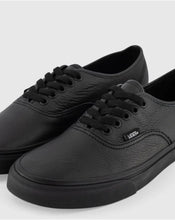 Load image into Gallery viewer, Vans Authentic Leather Shoe - Black/Black
