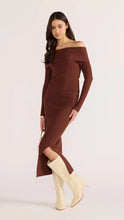 Load image into Gallery viewer, MINKPINK Zoe Off Shoulder Knit Top - Chocolate
