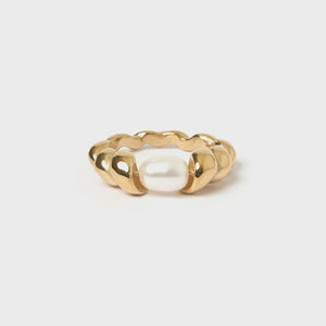 Arms Of Eve Riviera Gold and Pearl Ring