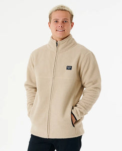 Rip Curl Rincon Zip Crew Polar Fleece - Taupe