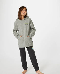 Rip Curl Youth Skeleton Shred Hood (8-16) - Grey Marle