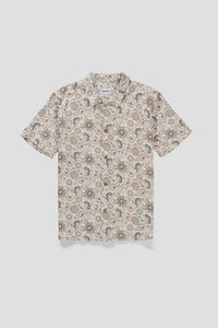 Rhythm Raya Paisley SS Shirt - Natural