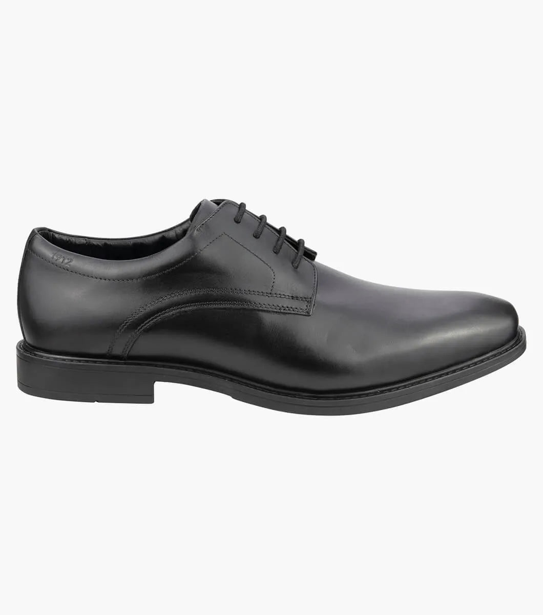 Florsheim Baxter Plain EEE Wide Fit Shoe - Black