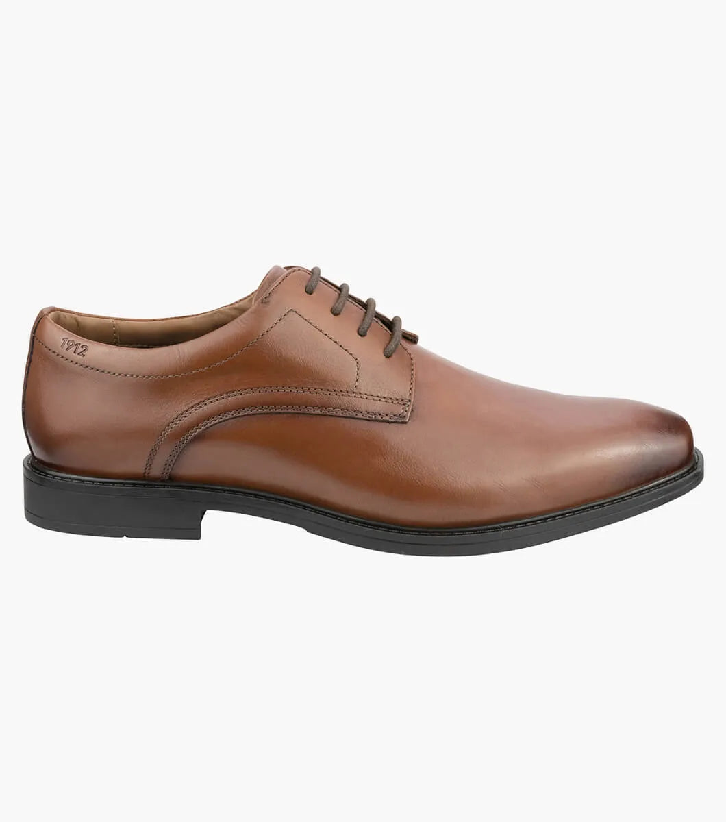 Florsheim Baxter Plain EEE Wide Fit Shoe - Cognac