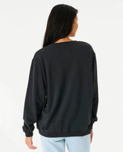 Load image into Gallery viewer, Rip Curl Barrelled Relaxed Crew - Washed Black
