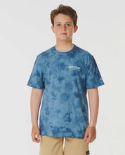 Load image into Gallery viewer, Rip Curl Youth Pure Surf Tie Dye Tee - Vintage Navy
