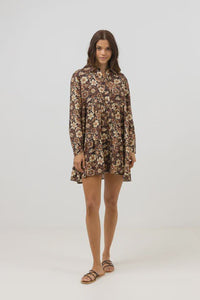 Rhythm Cantabria Floral Tiered Mini Dress