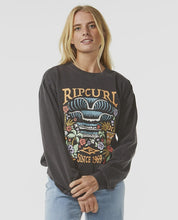 Load image into Gallery viewer, Rip Curl Tiki Tropic Relaxed Crew - Washed Black
