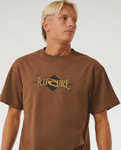 Load image into Gallery viewer, Rip Curl Heritage Diamond Tee - Dusted Chocolate
