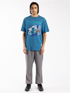 Mitchell & Ness Brush Off Hornets Tee - Faded Teal