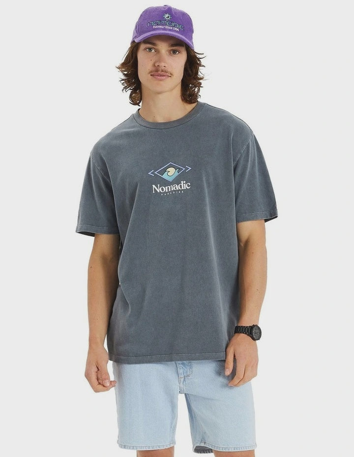 Nomadic Paradise Access Relaxed Tee - Pigment Castlerock