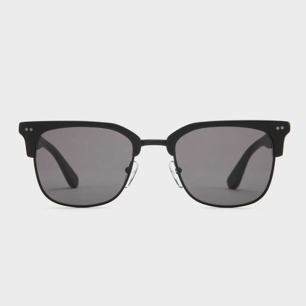 Otis 100 Club Sunglasses - Matte Blk/ Matte Black Grey