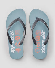 Load image into Gallery viewer, Rip Curl Slant World Bloom Open Toe Sandals - Bluestone
