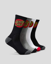 Load image into Gallery viewer, Santa Cruz Classic Dot Socks 4 Pack - Multi
