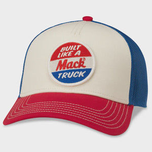 American Needle Mack Truck Twill Valin Patch Trucker - Red