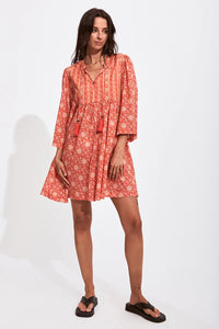 Arnhem Carmen Tunic Dress - Cherry