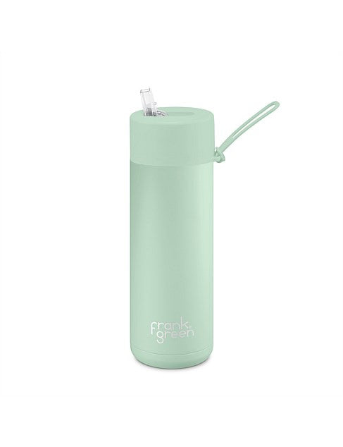 Frank Green Ceramic Reusable Bottle With Straw 20oz - Mint Gelato