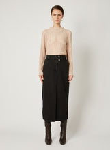 Load image into Gallery viewer, Esmaee Fleetwood Denim Skirt - Midnight
