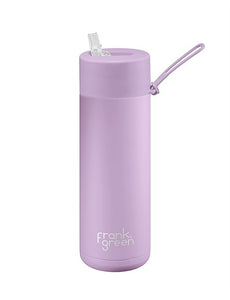 Frank Green Ceramic Reusable Bottle With Straw 20oz - Lilac Haze