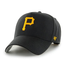 Load image into Gallery viewer, &#39;47 Brand Pittsburgh Pirates MVP DT Snapback - Black

