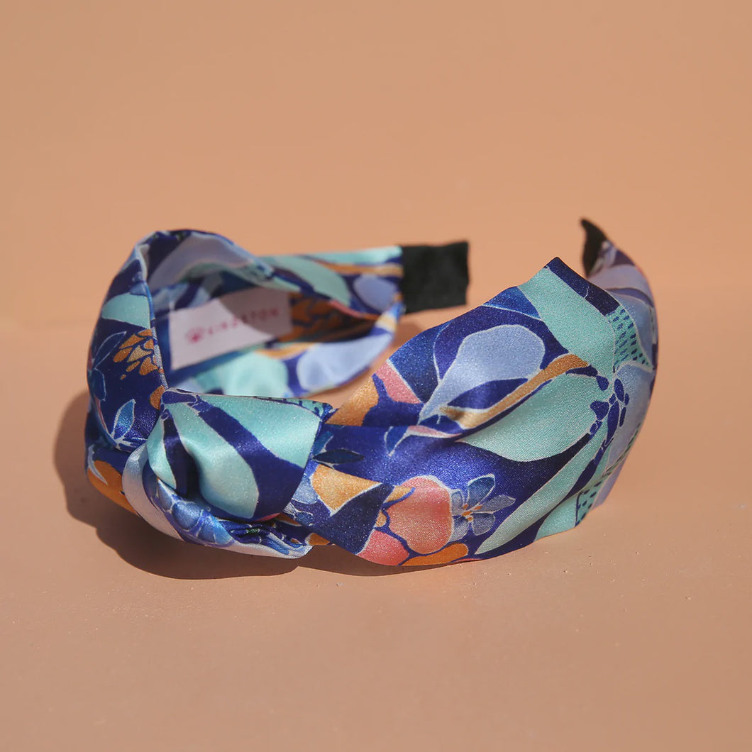 Kingston Design Flower Power Headband 100% Silk