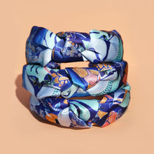 Load image into Gallery viewer, Kingston Design Flower Power Headband 100% Silk
