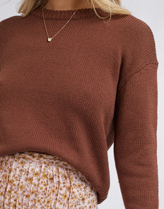 All About Eve Bonnie Knit Crew - Brown
