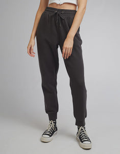 All About Eve Active Washed Track pant - Washed Black