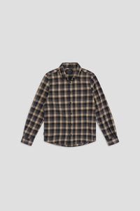 Indie Kids The Birch LS Shirt - Camel Charcoal