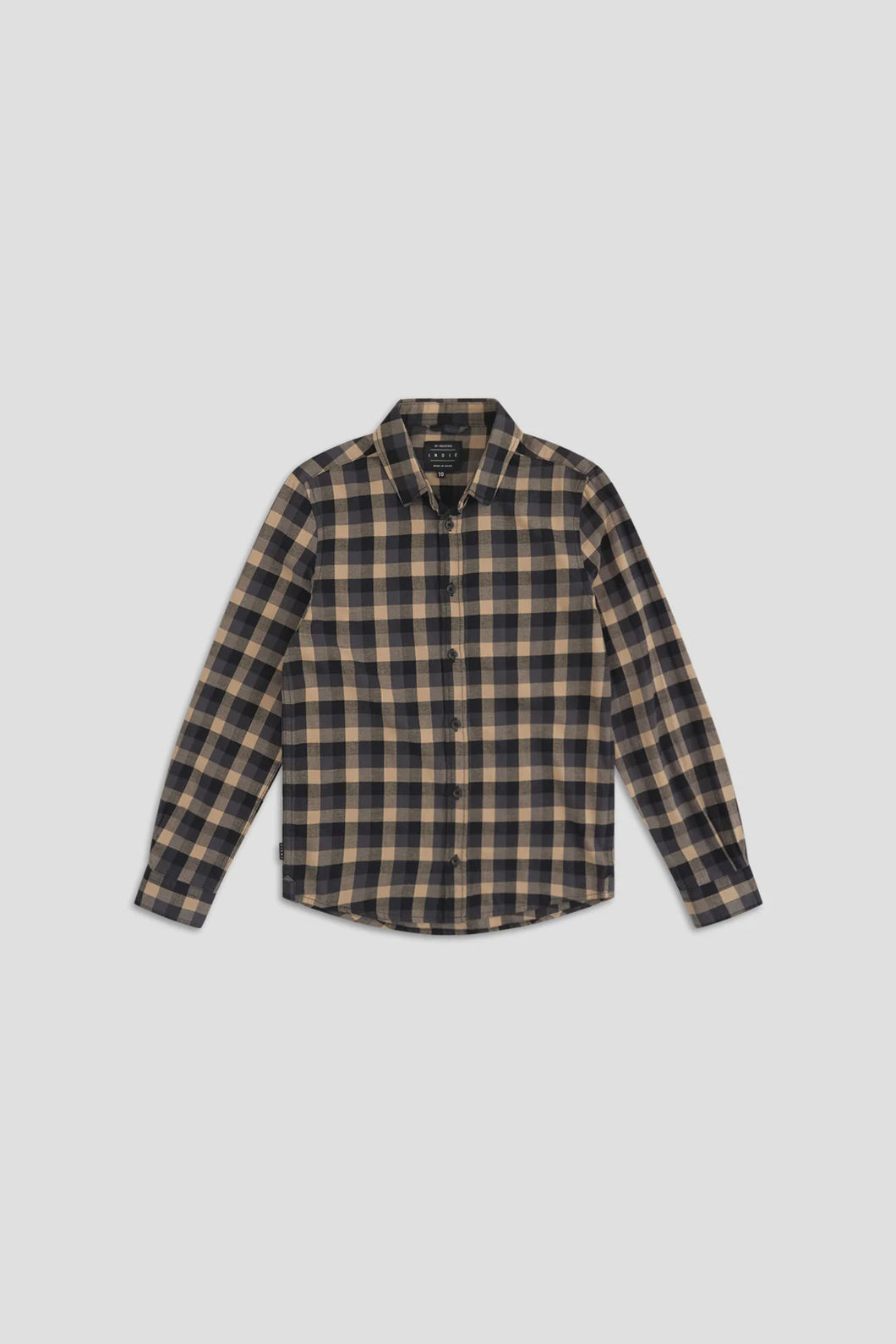 Indie Kids The Birch LS Shirt - Camel Charcoal