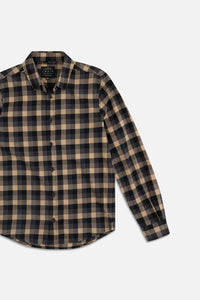 Indie Kids The Birch LS Shirt - Camel Charcoal