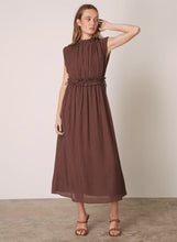 Load image into Gallery viewer, Esmaee In The Arch Midi Dress - Chocolate
