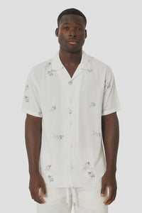 Industrie The Domingues S/S Shirt - Off White Sage
