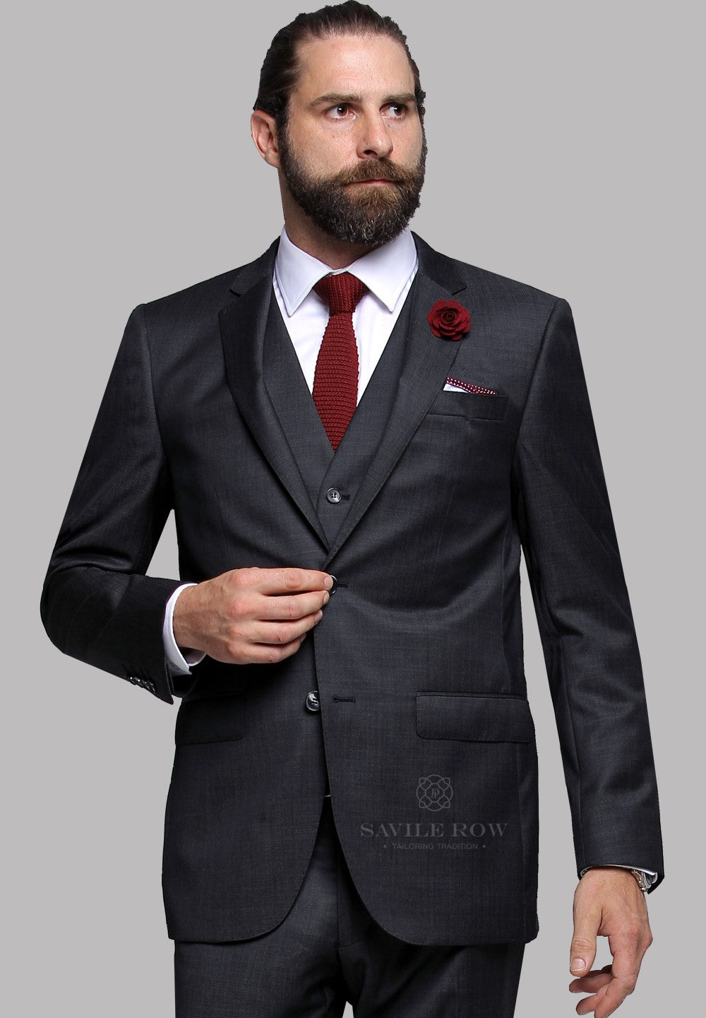 Savile Row ABRAM C-1 Charcoal Suit