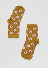 Load image into Gallery viewer, Afends Flower Hemp Socks - Mustard
