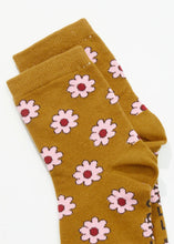 Load image into Gallery viewer, Afends Flower Hemp Socks - Mustard
